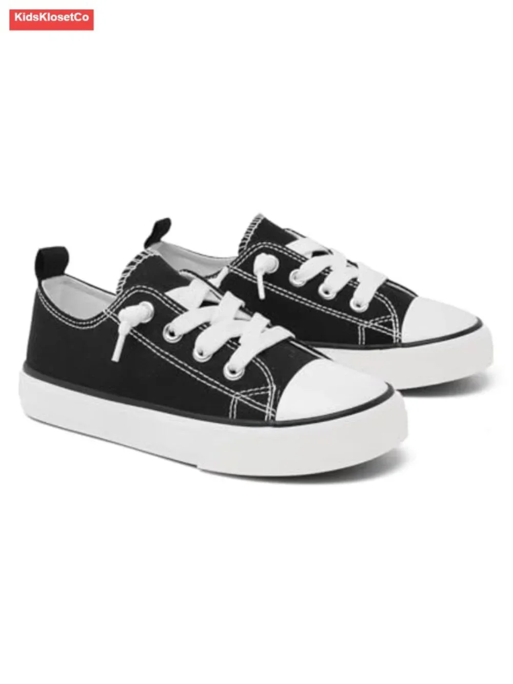 Toddler Little Kid Cushioned Canvas Sneakers Slip On Soft Durable